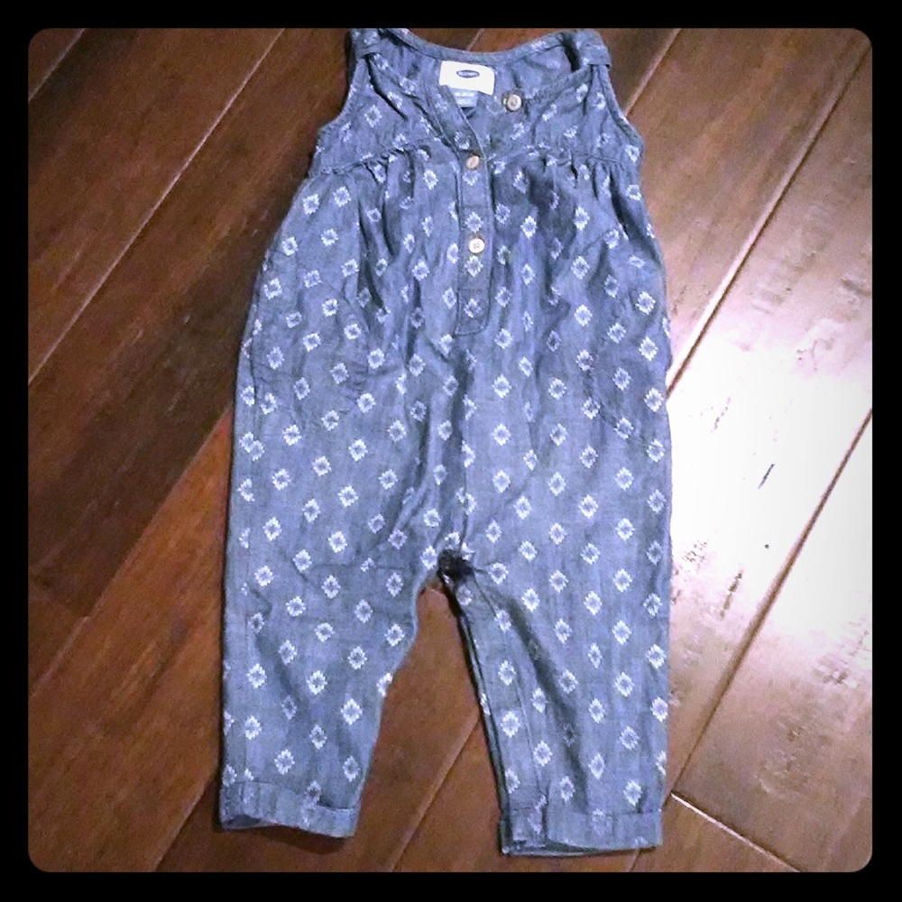 Blue jean romper